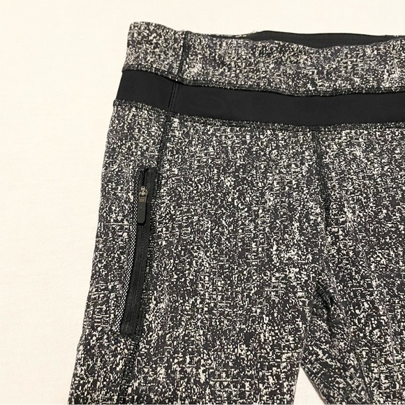 Lululemon Inspire Tight II Power Luxtreme Suited Jacquard Black White Size 6 - Picture 2 of 16